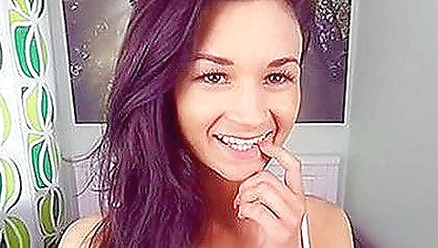 Sexy young girl with a black enormous oversexed