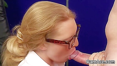 Sexy blonde fucked on the floor